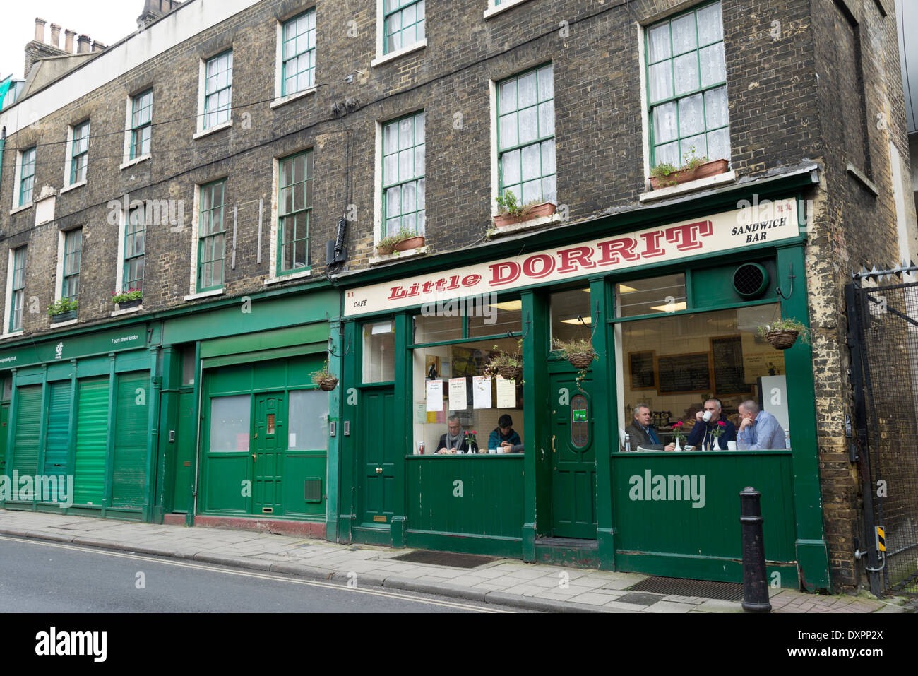 Little Dorrit cafe next to Borough Market, London, England, UK Stock Photo