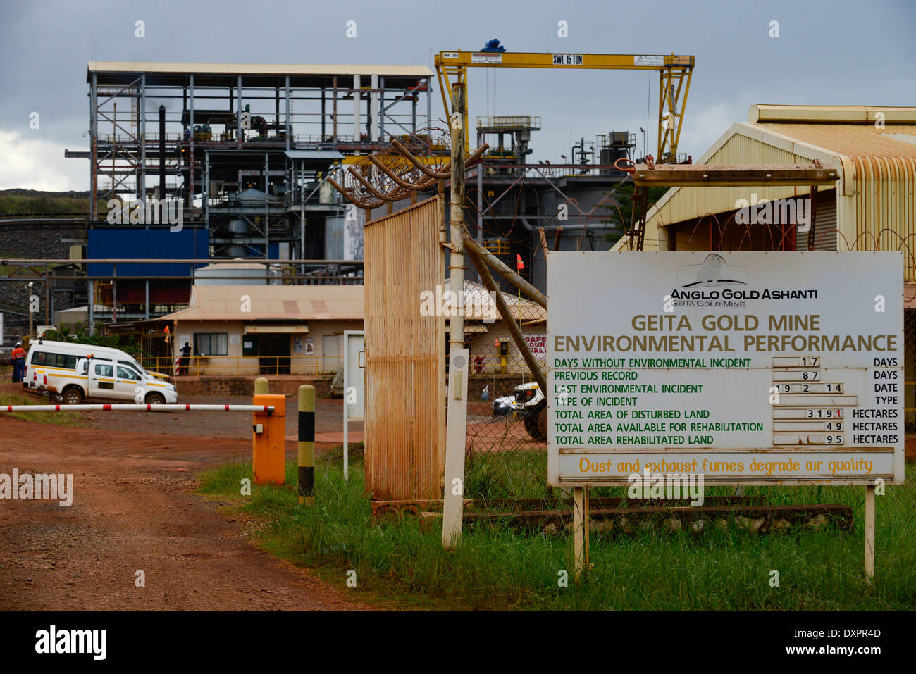 TANZANIA Geita Gold Mine, opencast gold mine of company AngloGold