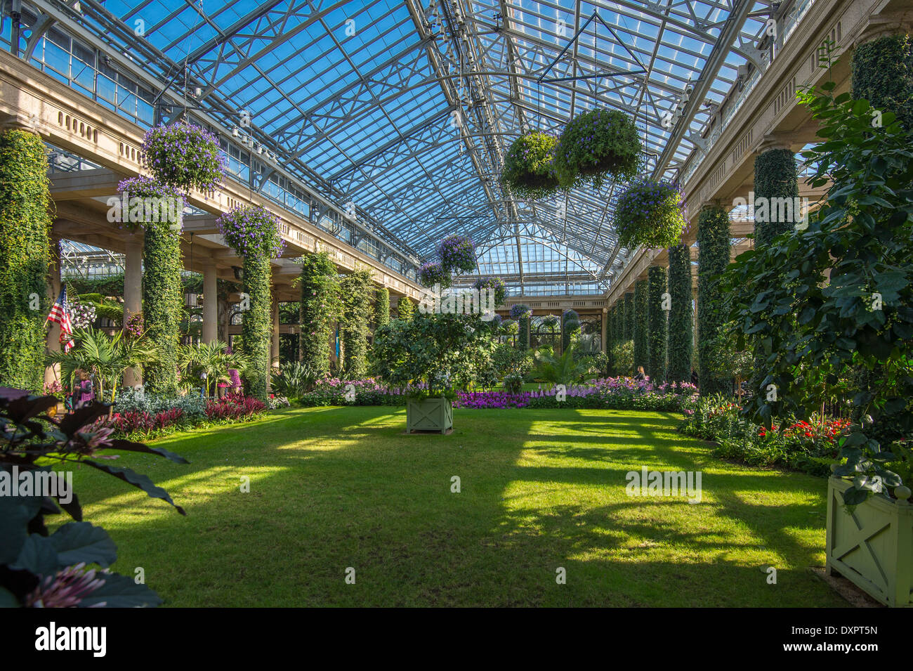 Longwood Gardens Arboretum Conservatory Stock Photo