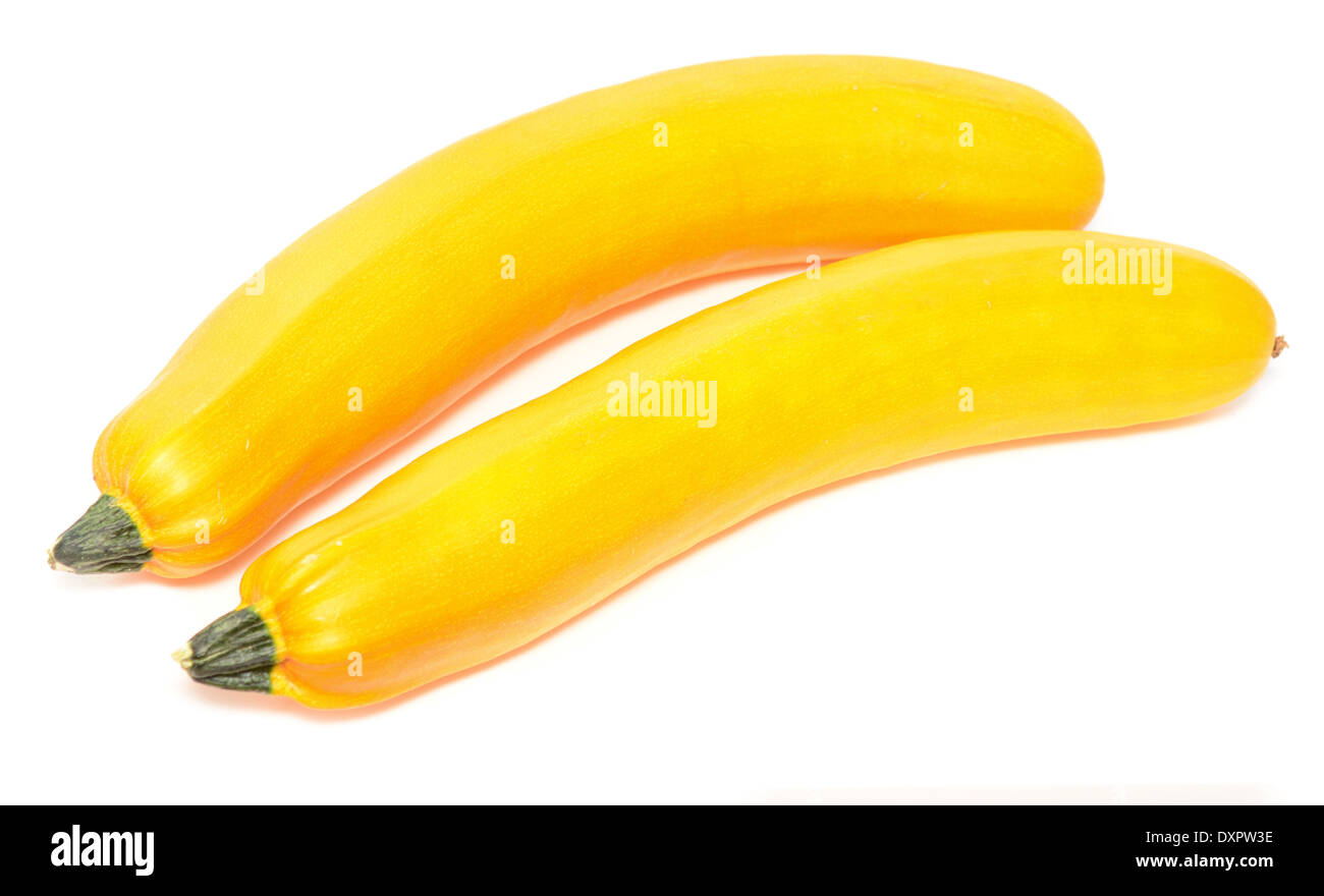 yellow zucchini isolated on white Stock Photo Alamy