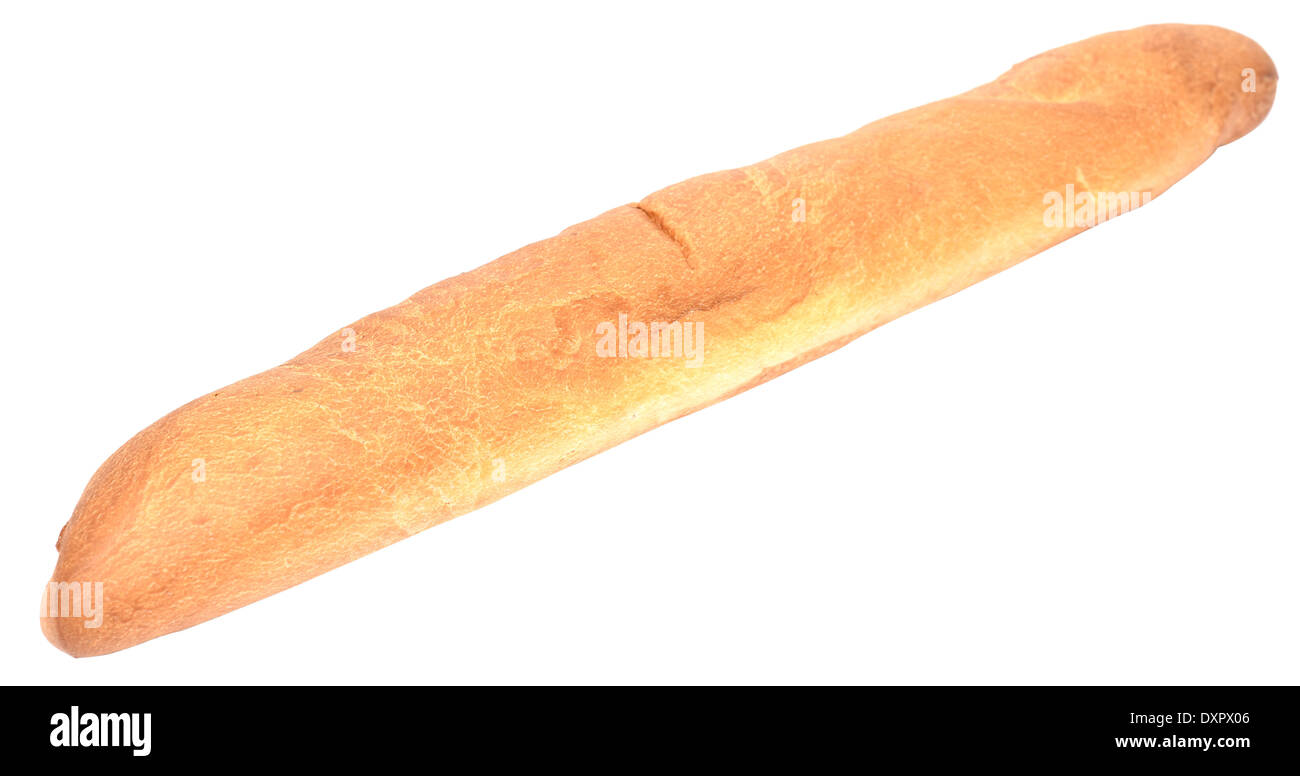 Baguette isolated on white background Stock Photo - Alamy