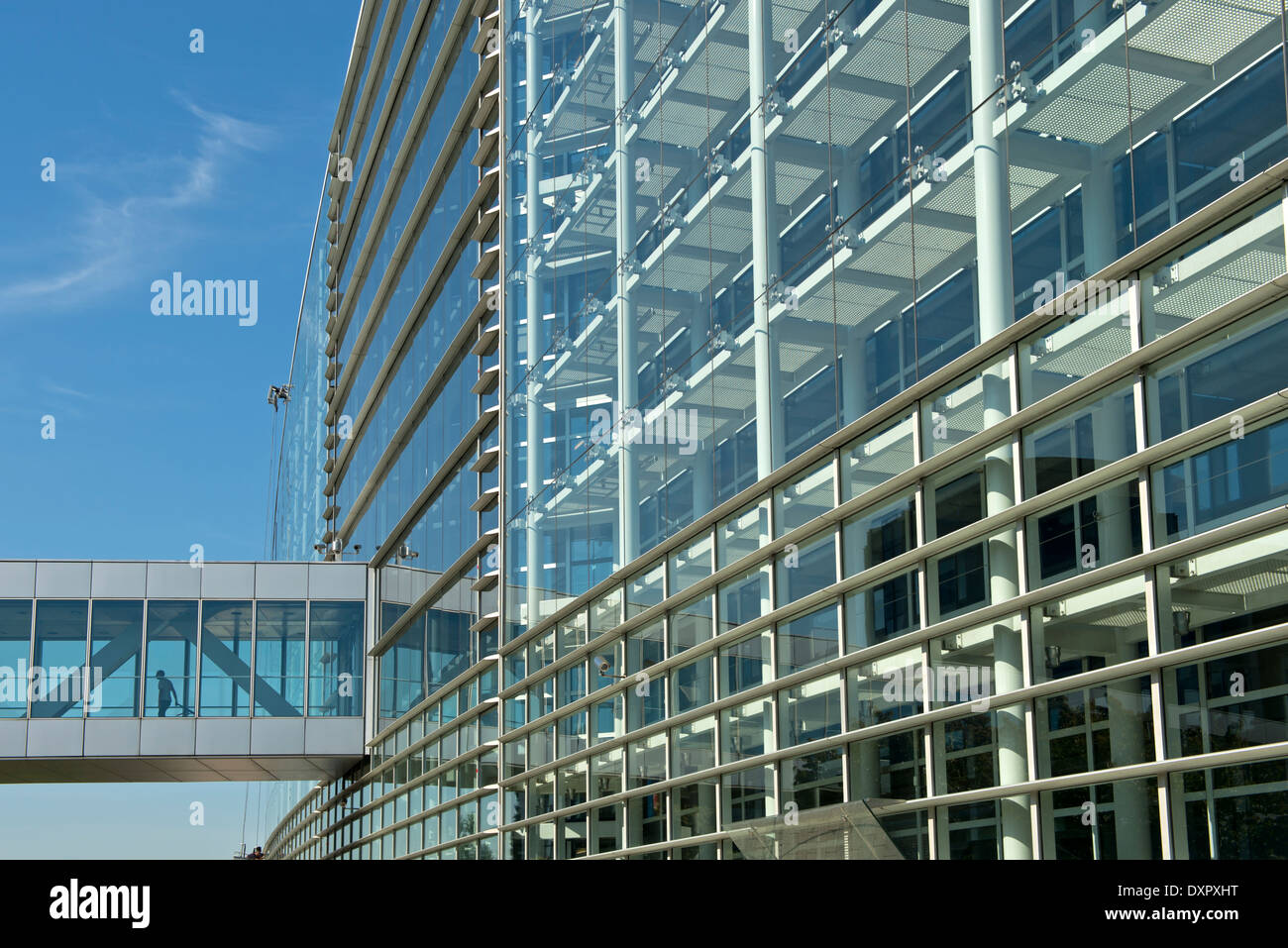 European Parliament building, Strasbourg, Alsace, France Stock Photo