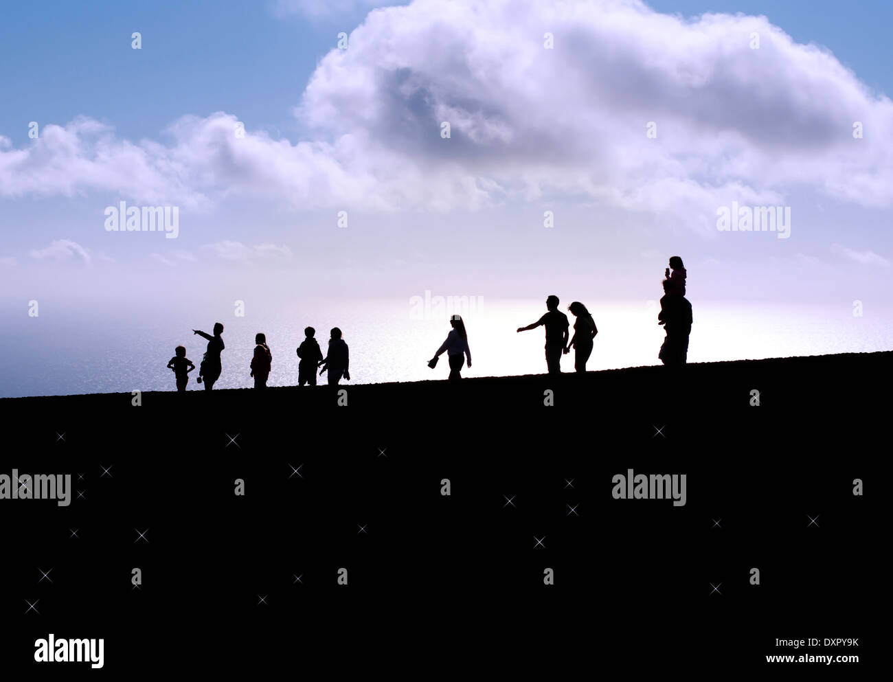 Walking at the sunset hi-res stock photography and images - Alamy