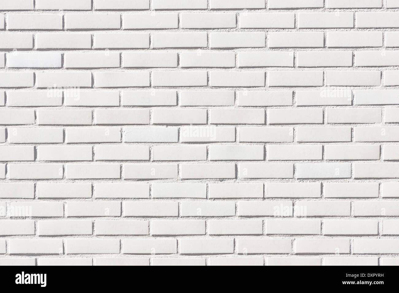 background of white brick wall pattern Stock Photo