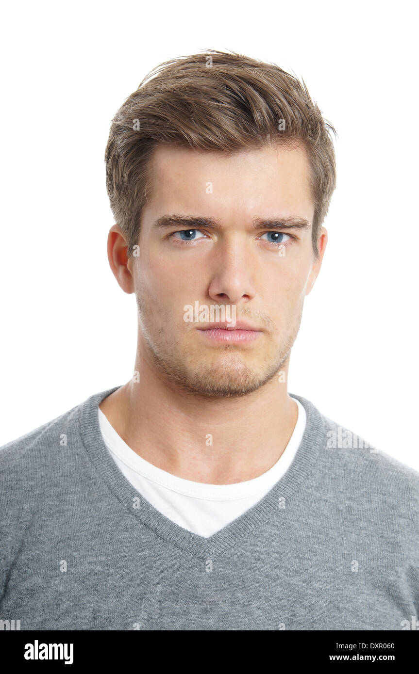 angry young man Stock Photo