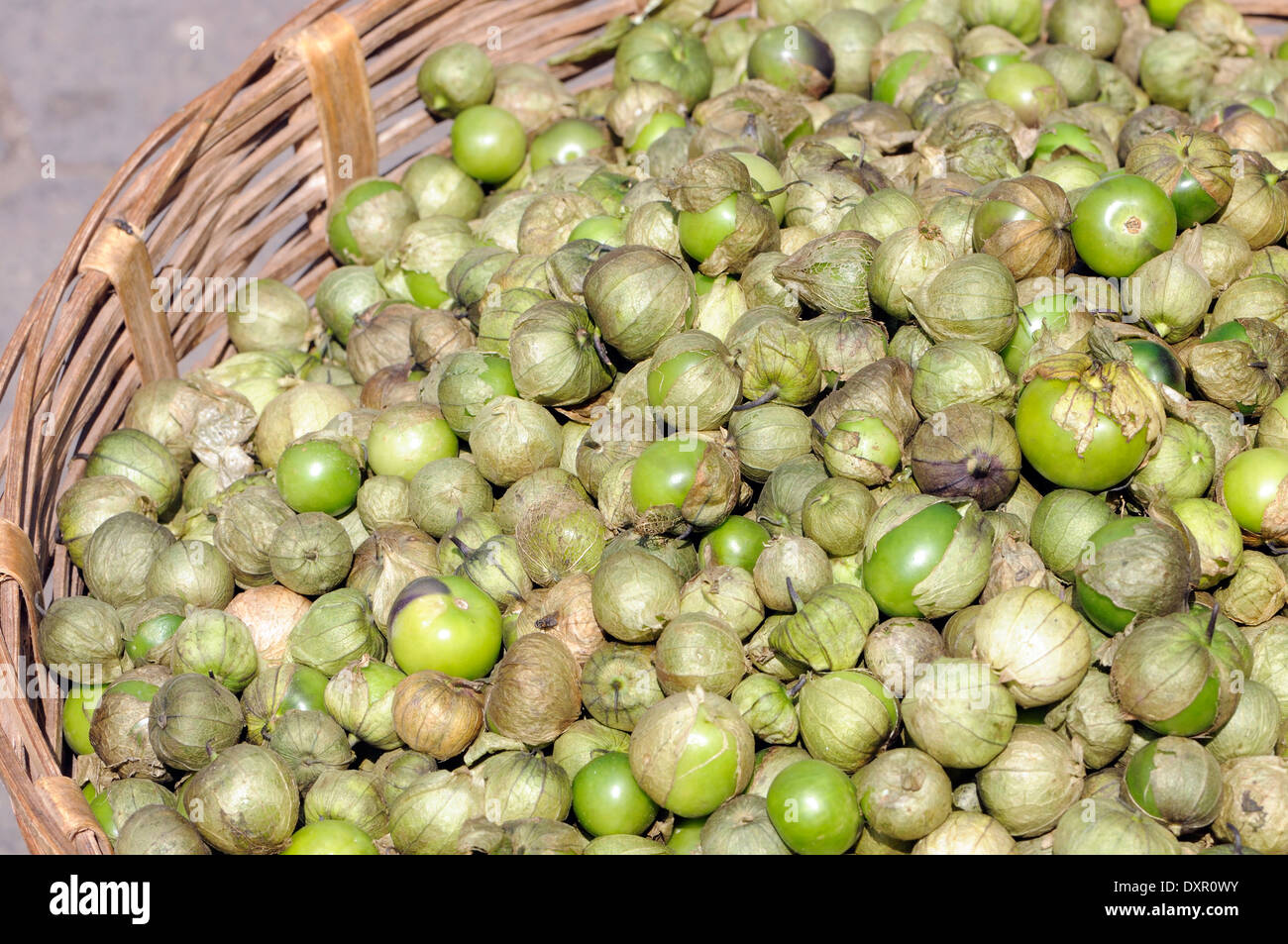 for sale in the vegetable market in Almolonga. San Pedro de Almolonga, Republic of Guatemala. Stock Photo