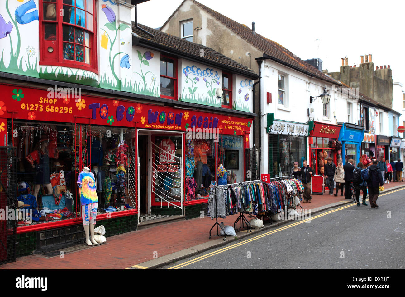 The Lanes shopping arcades, Brighton City, Brighton & Hove, Sussex County, England, UK Stock Photo