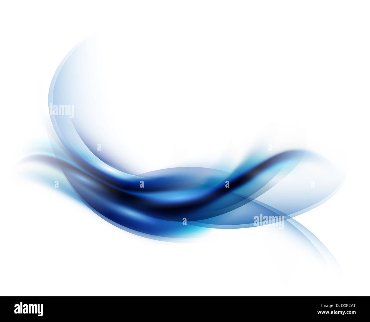 Abstract Design With Blue Lines On A White Background Stock Photo - Alamy