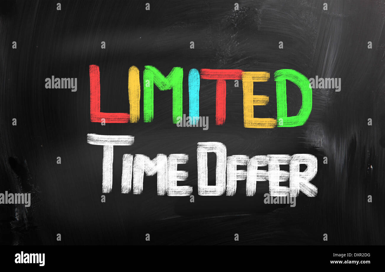 Limited Time Offer Concept Stock Photo