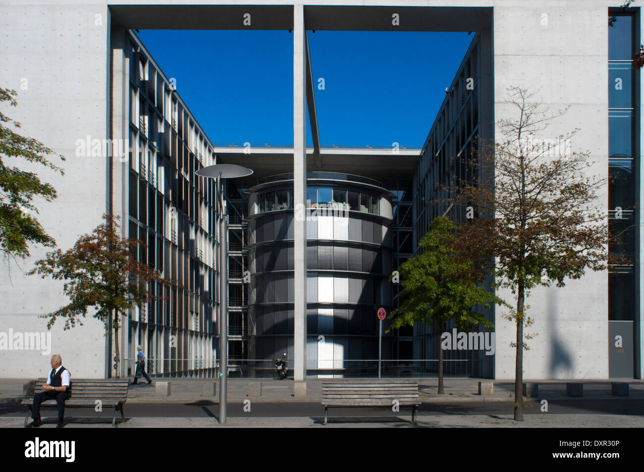 Paul Loebe House, Germany, Berlin. The glass-and-concrete Paul-Löbe-Haus houses offices for the Bundestag’s parliamentary commit Stock Photo