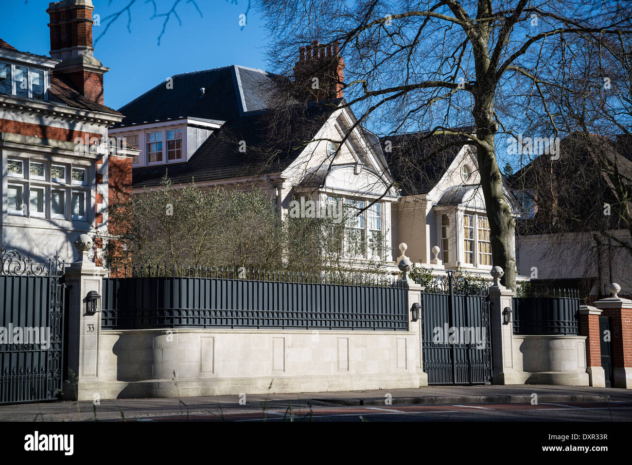 Posh house, Parkside, Wimbledon, London, UK Stock Photo Alamy