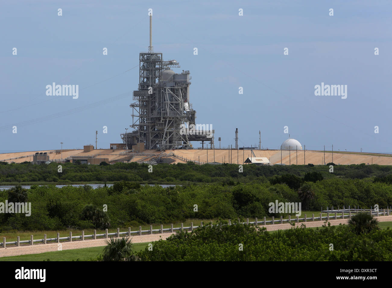 Merritt Iceland, United States of America, Space shuttle launch pad at Kennedy Space Center Stock Photo
