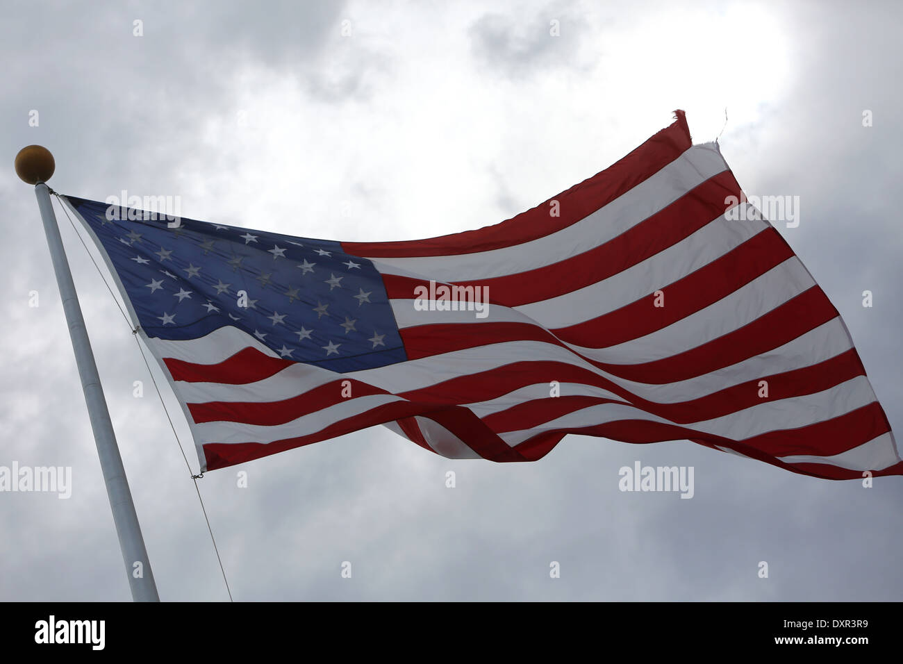 Merritt Iceland, United States of America National flag of USA Stock Photo