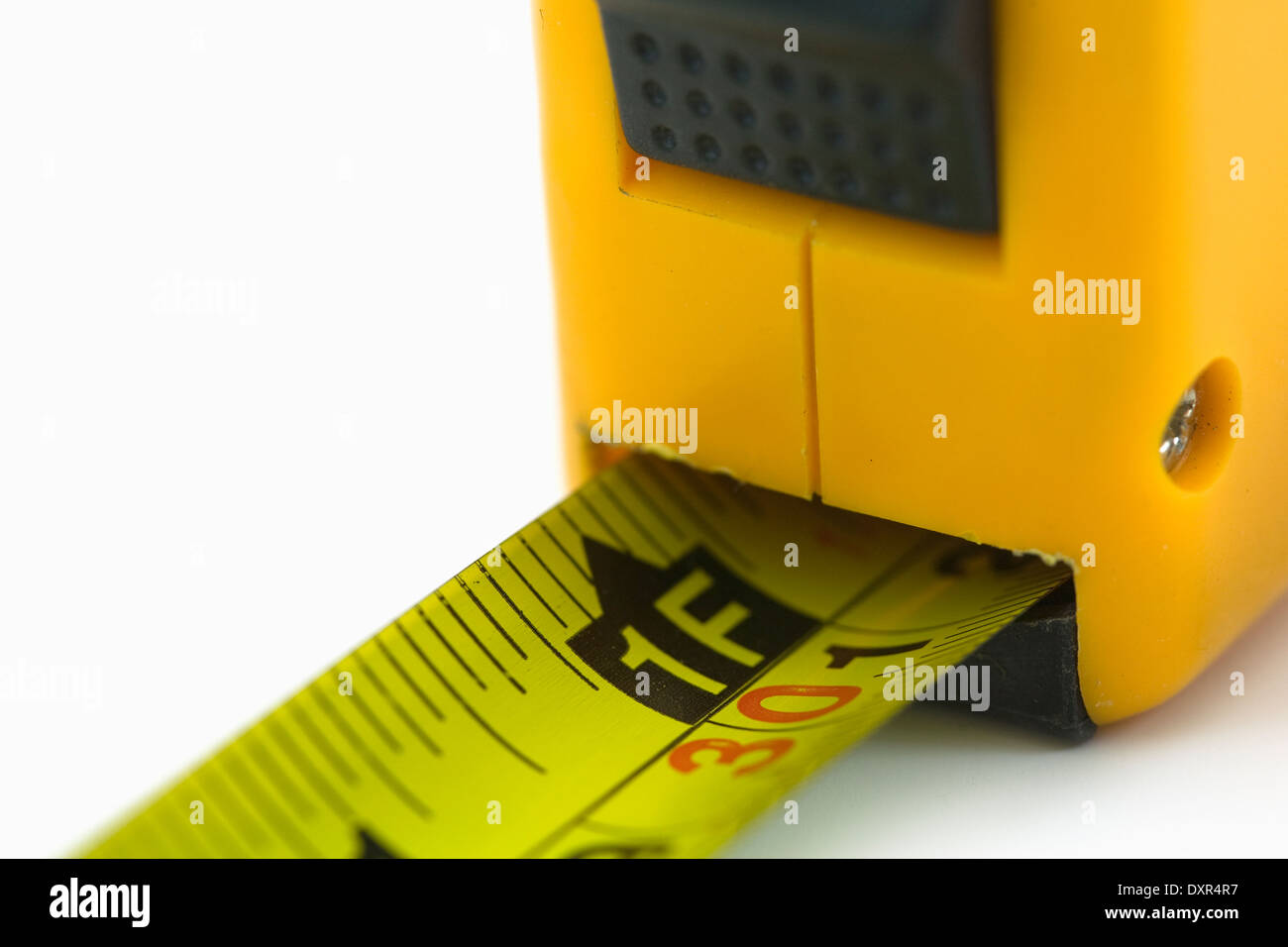 Selfretracting tape measure Stock Photo Alamy