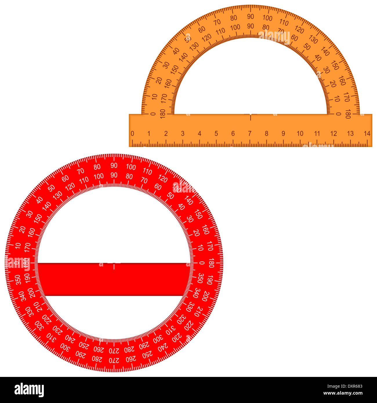 Half circle ruler hi-res stock photography and images - Alamy