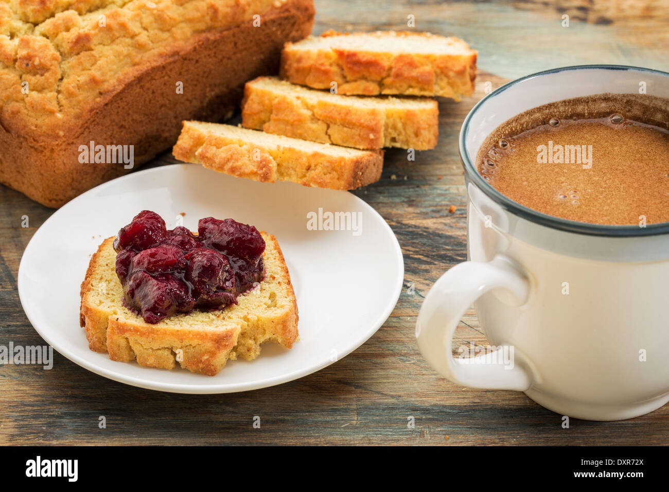 gluten free breakfast bread made with coconut and almond flour, and