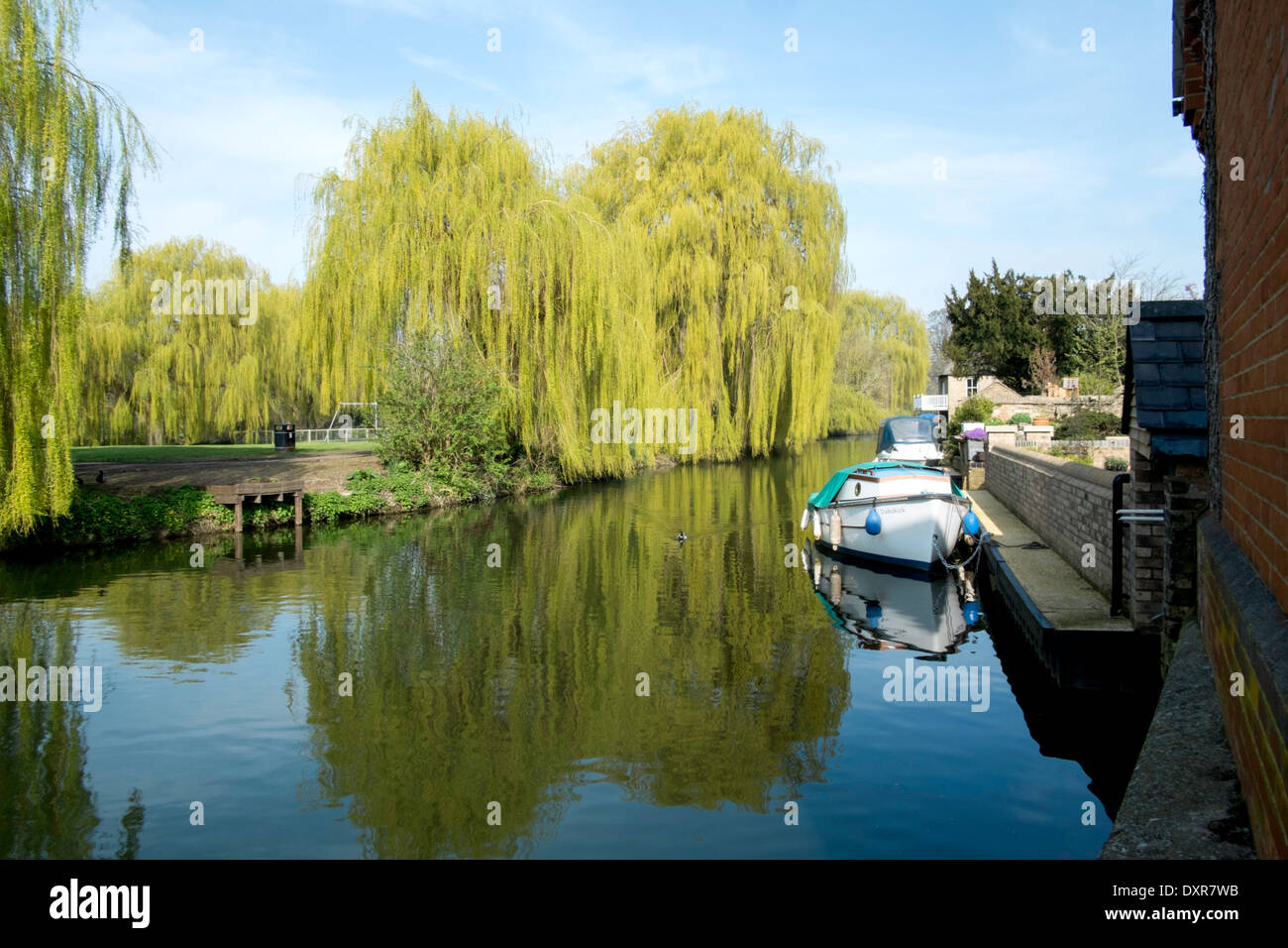 River scene on the Great Ouse. Stock Photo