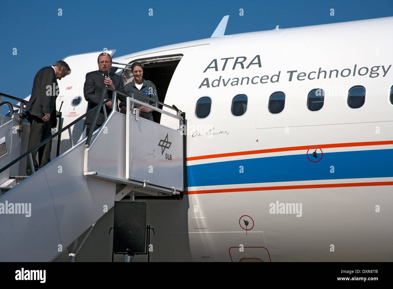 Braunschweig, Germany, Baptism DLR research aircraft ATRA Stock Photo