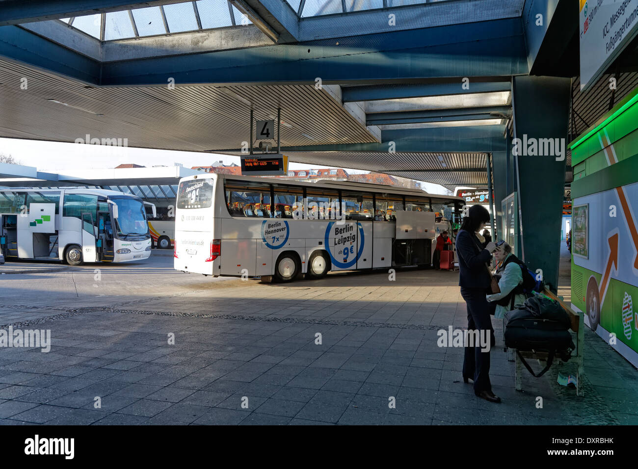 Berlin Germany Central Bus Station Berlin Stock Photo Alamy