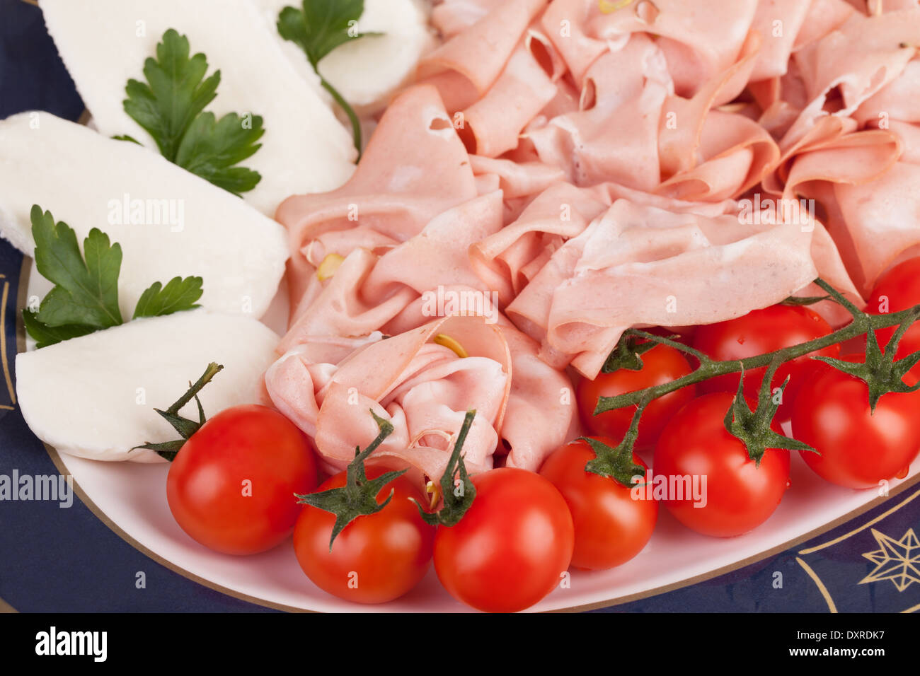 Mortadella And Mozzarella Stock Photo Alamy