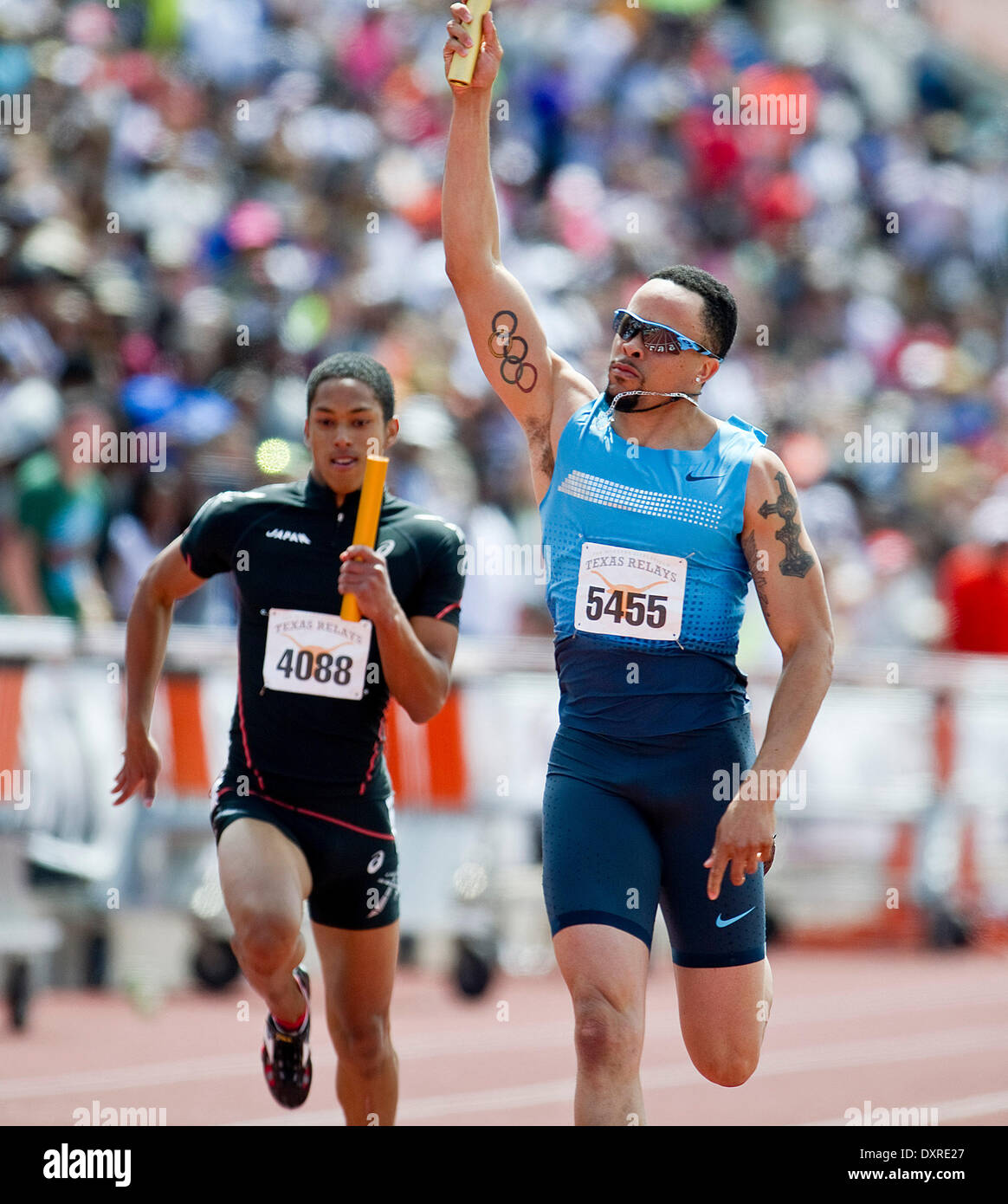 Austin, Texas, USA. 29th Mar, 2014. March 29, 2014 Men's 4x100 Meter
