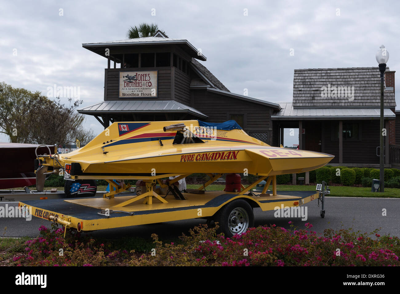 Tavares florida vintage race boat hires stock photography and images