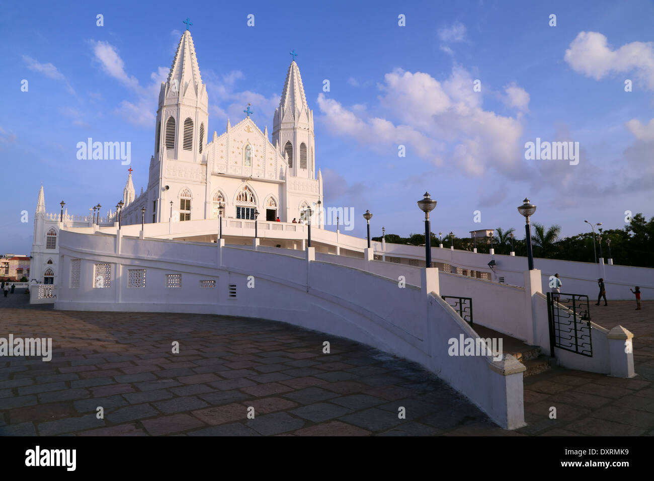 Shrine  basilica of our lady of health Vailankanni, Nagapattinam district, Tamil Nadu, India Stock Photo