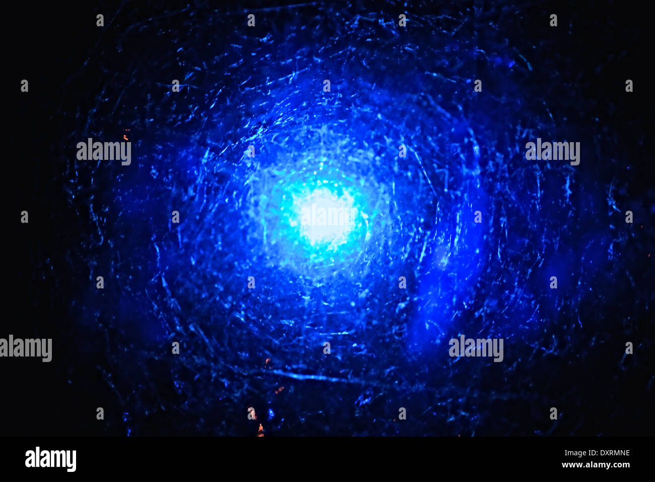 Abstract blue space background close up Stock Photo