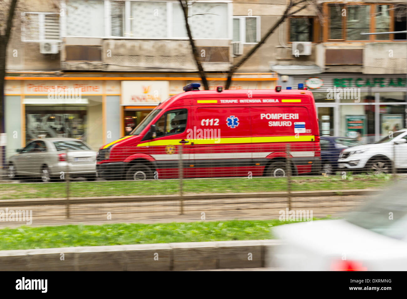 Romanian SMURD Ambulance Stock Photo - Alamy