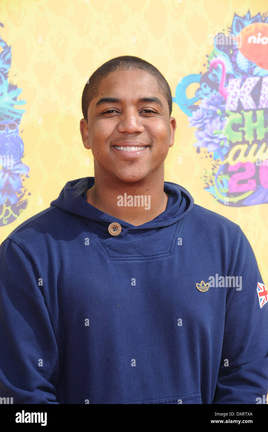Actor Christopher Massey arrives on the orange carpet of Nickelodeon's(01)