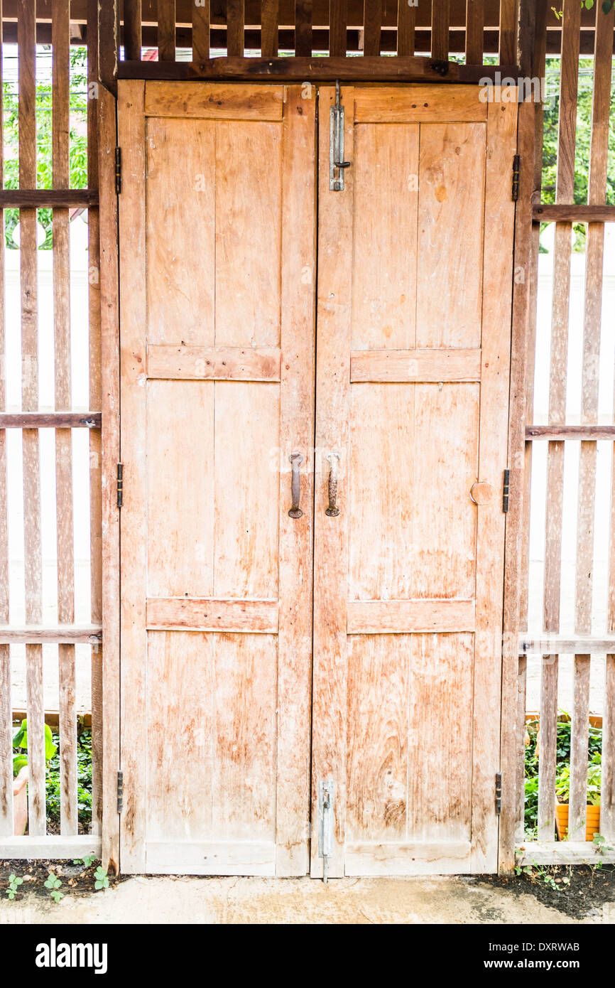 Old style wooden house door, stock photo Stock Photo Alamy