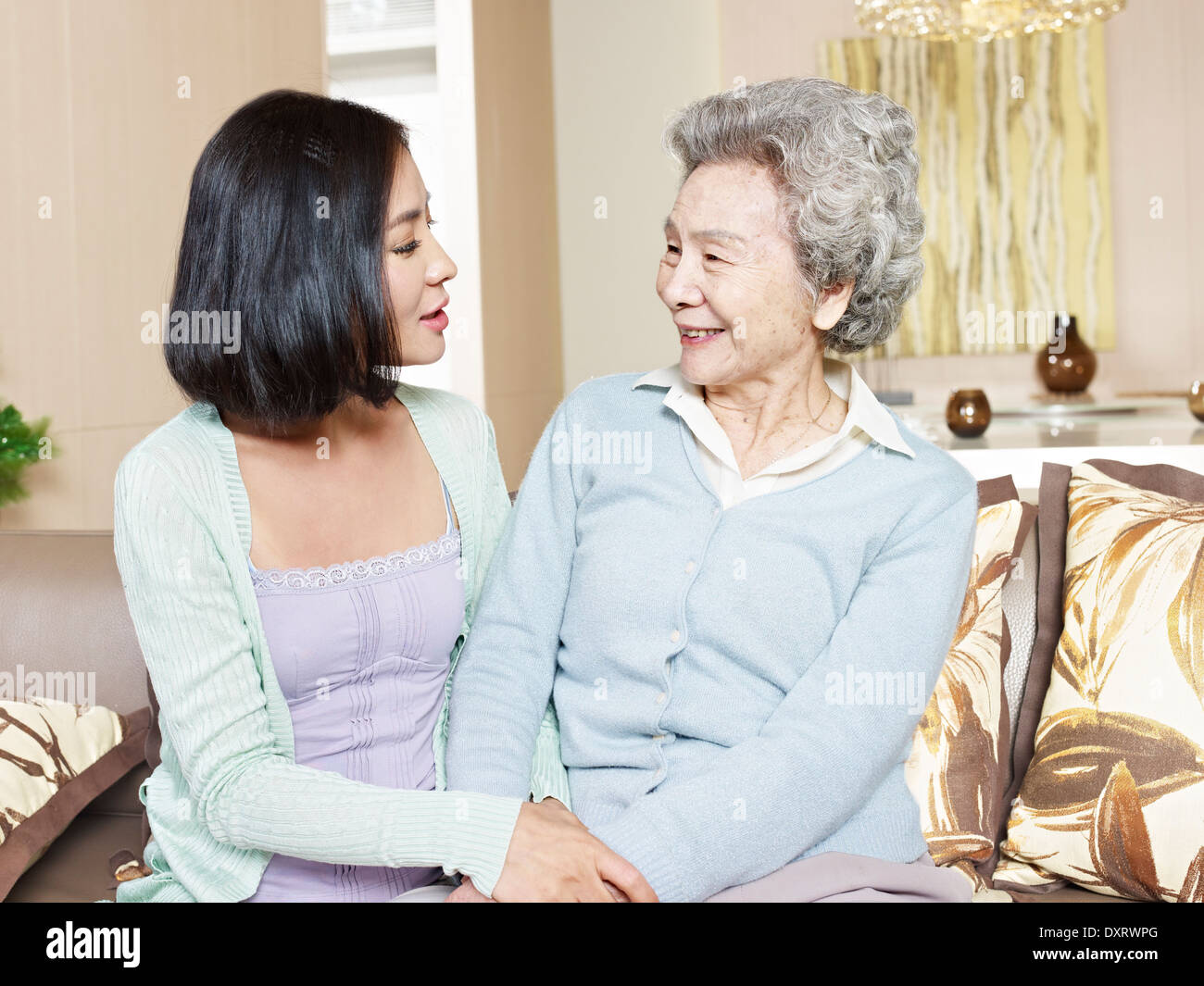 mother and daughter Stock Photo