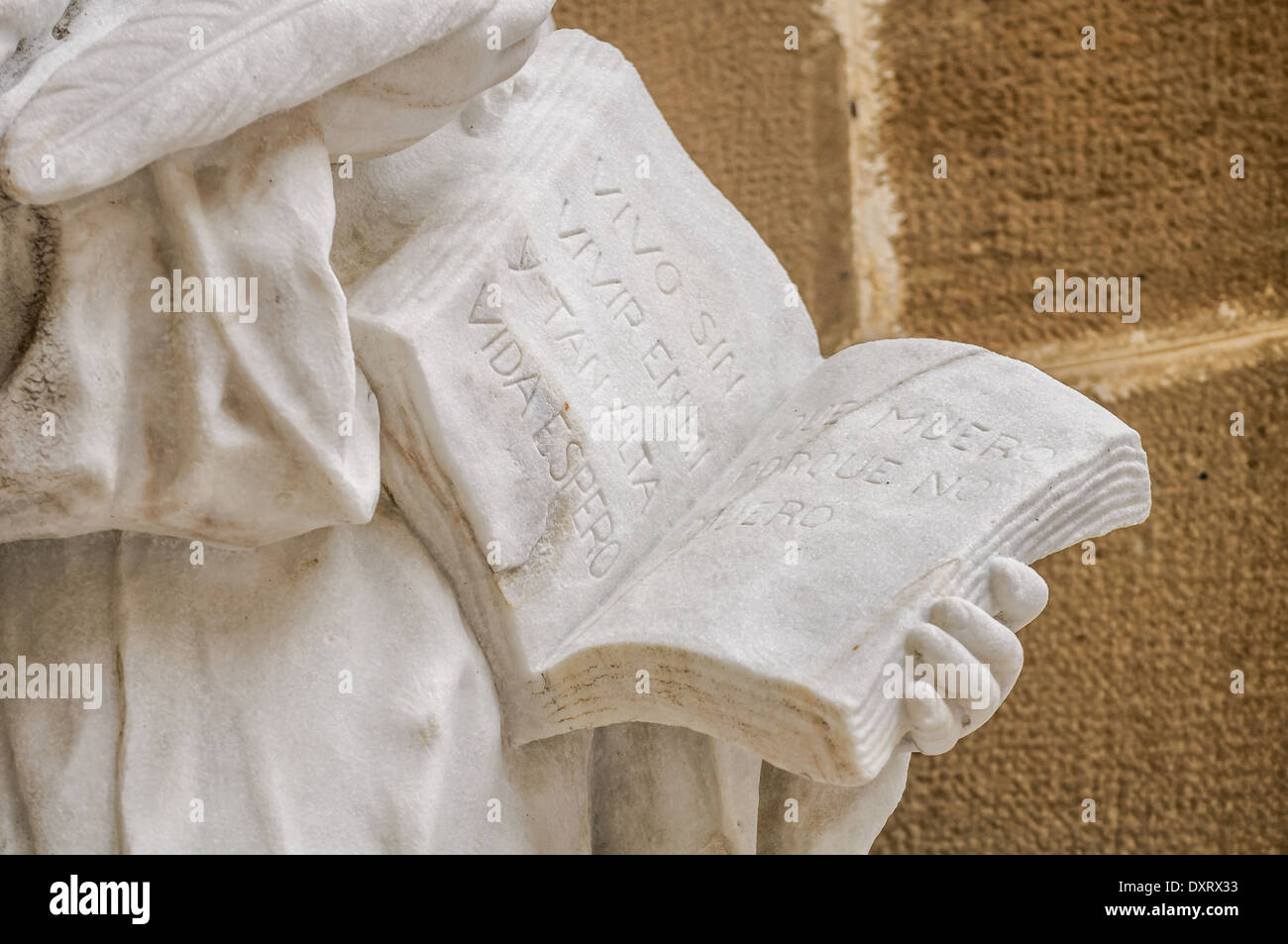 St Teresa of Avila statue detail, Monstserrat, Catalonia, Spain Stock Photo