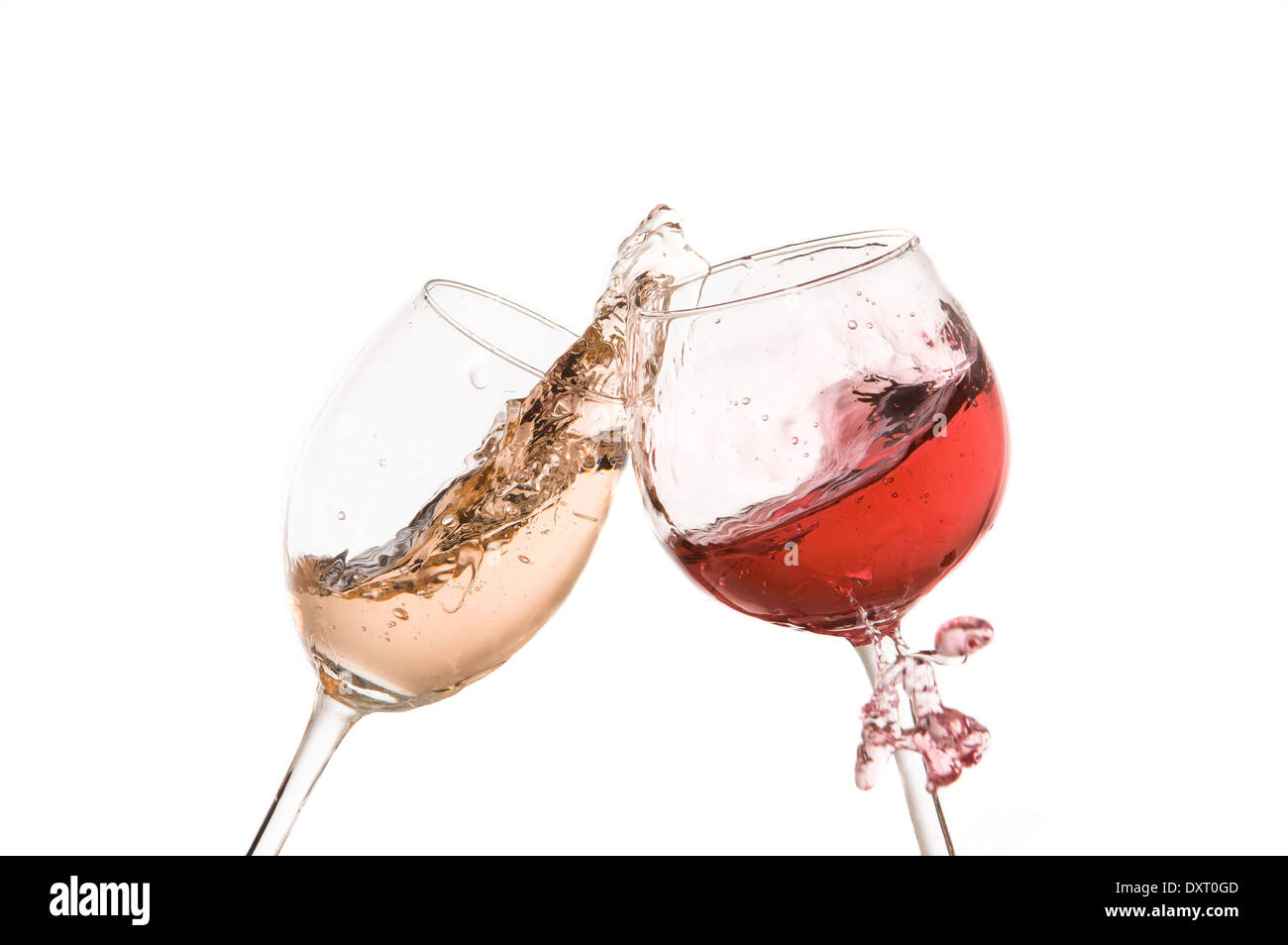 wine glass toast on a white background Stock Photo Alamy