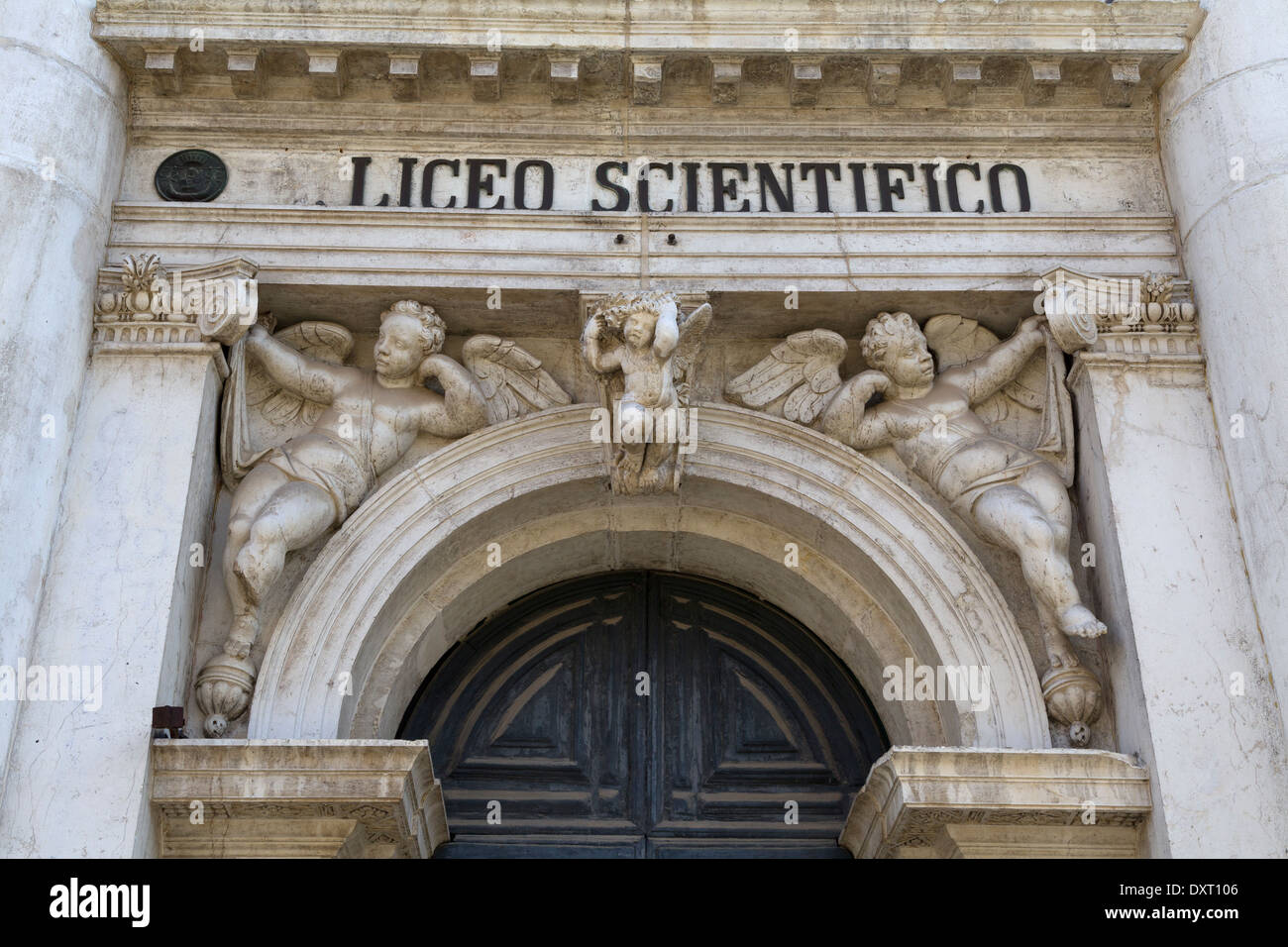 Liceo Scientifico 'GB Benedetti', (former Church of Santa Giustina), Castello, Venice, Italy Stock Photo