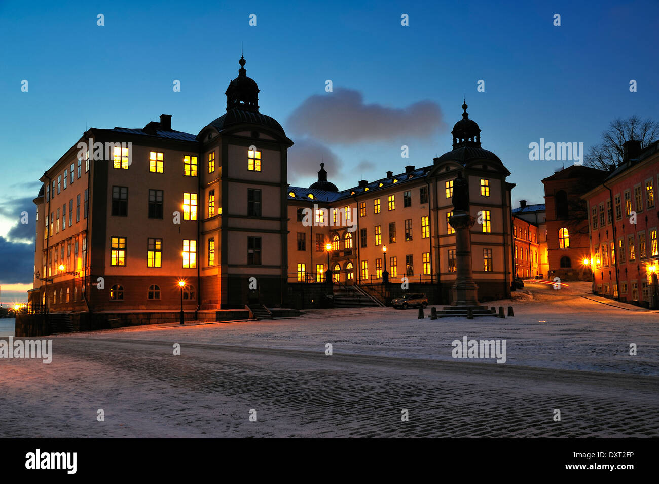 Night view of Stockholms Stock Photo
