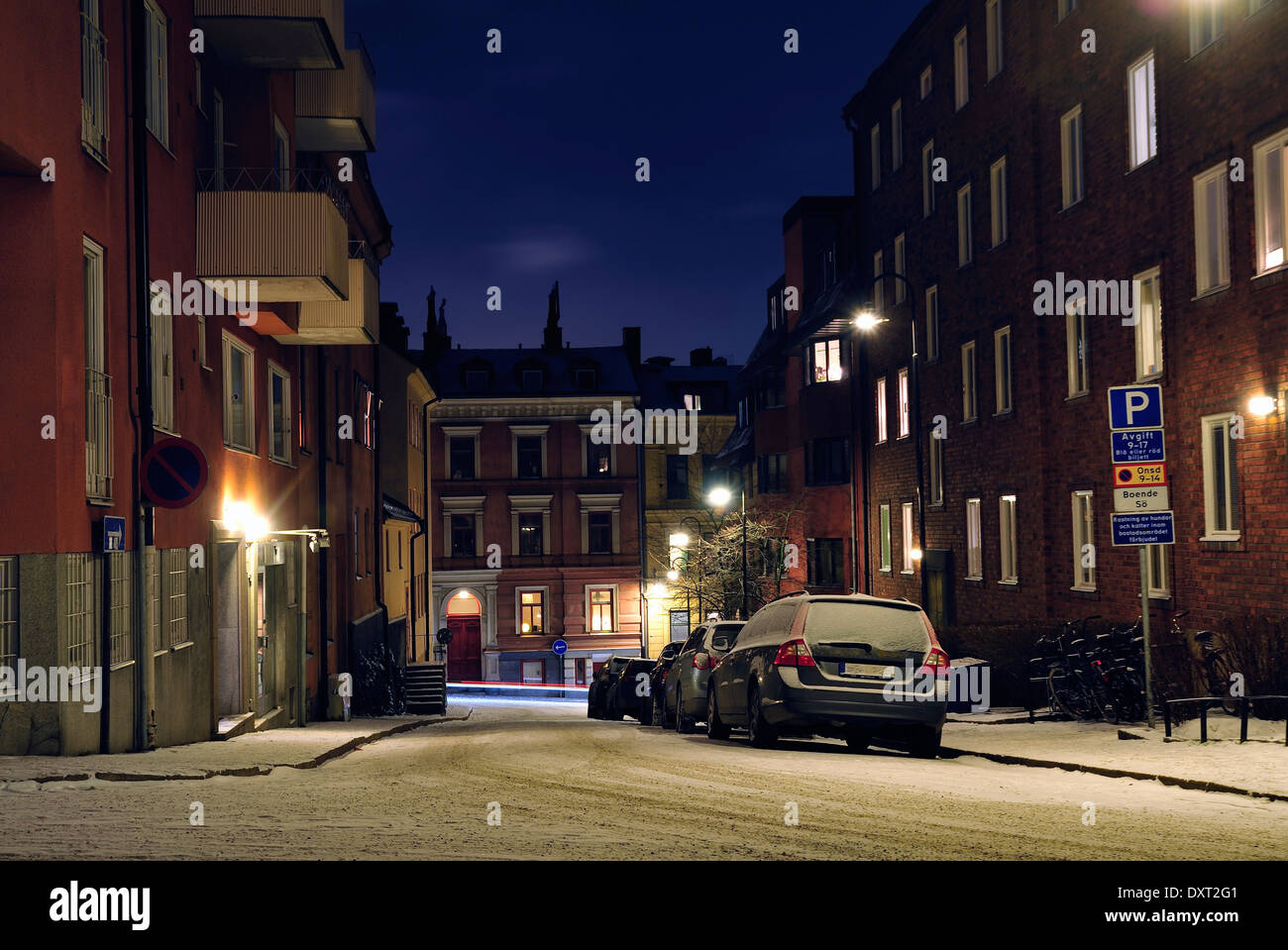 Backyard street in the city Stock Photo Alamy