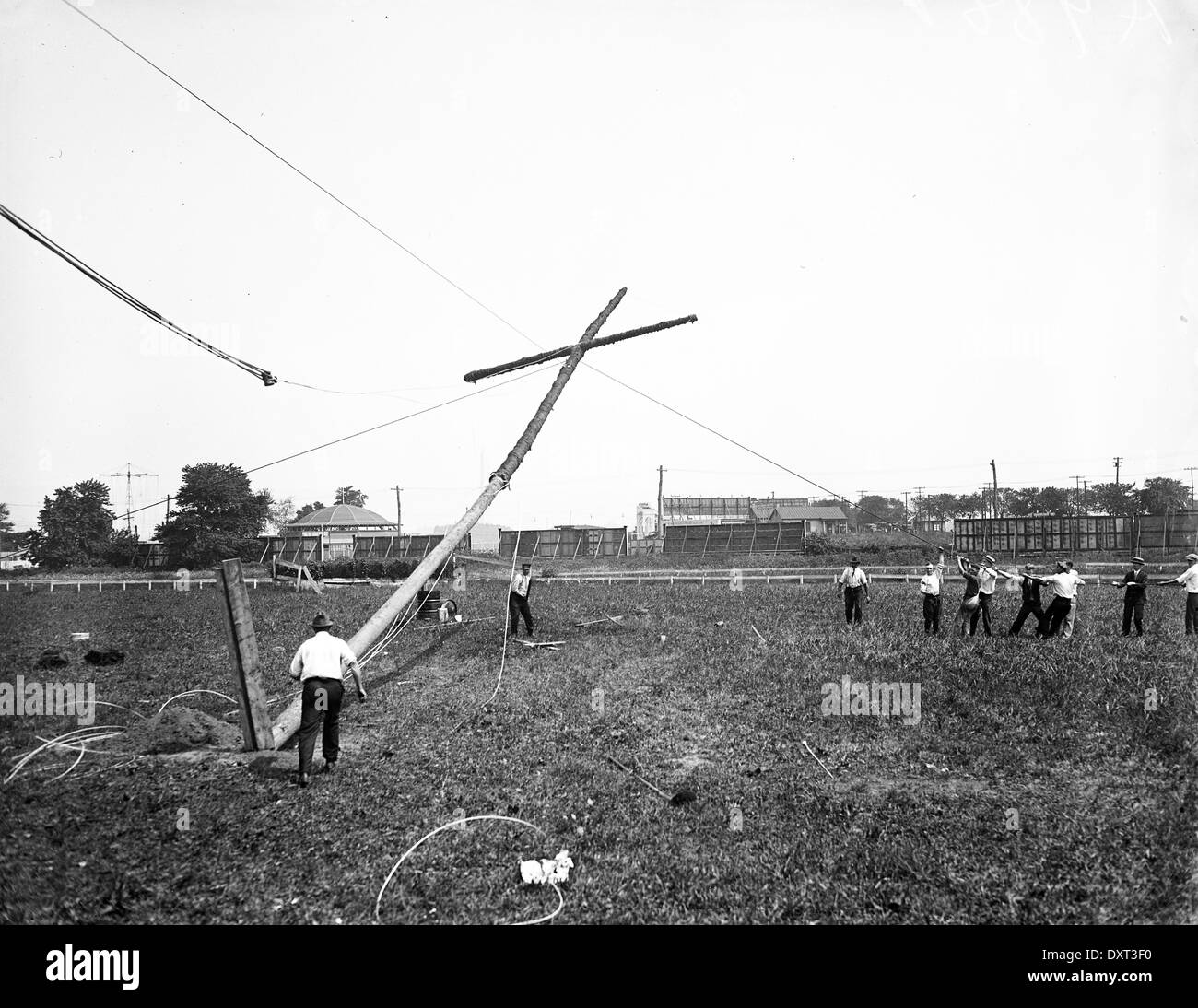 Ku Klux Klan Cross burning, United States of America Stock Photo