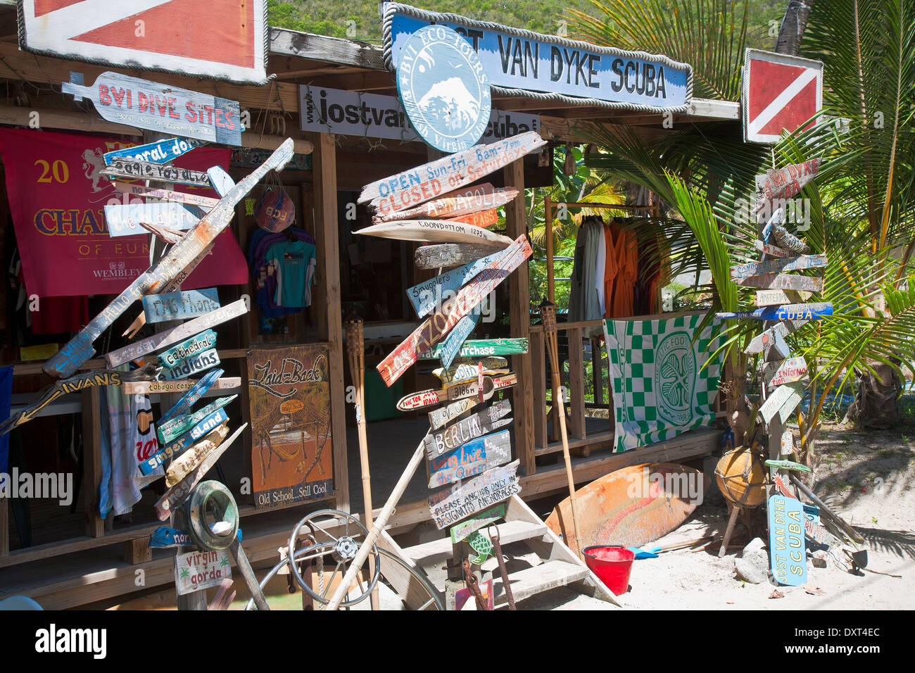 Jost van dyke dive shop hires stock photography and images Alamy