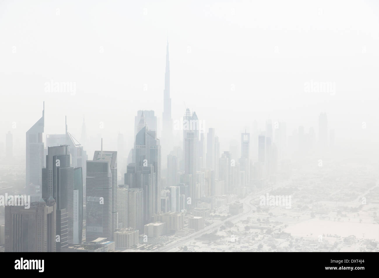 View of cityscape, Dubai, United Arab Emirates Stock Photo