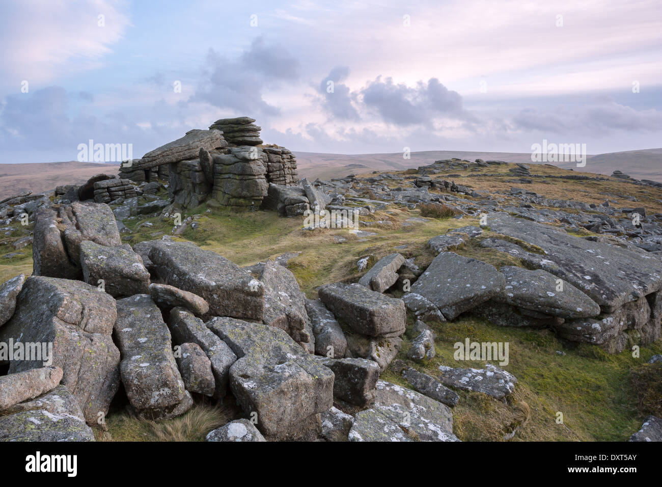 Belstone Tor Dartmoor national park Devon Uk Stock Photo