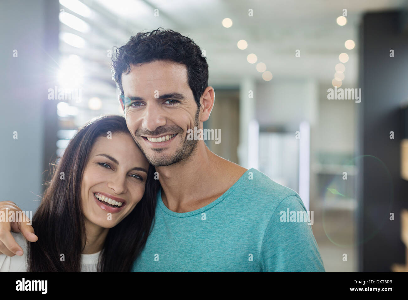 Portrait of happy couple Stock Photo