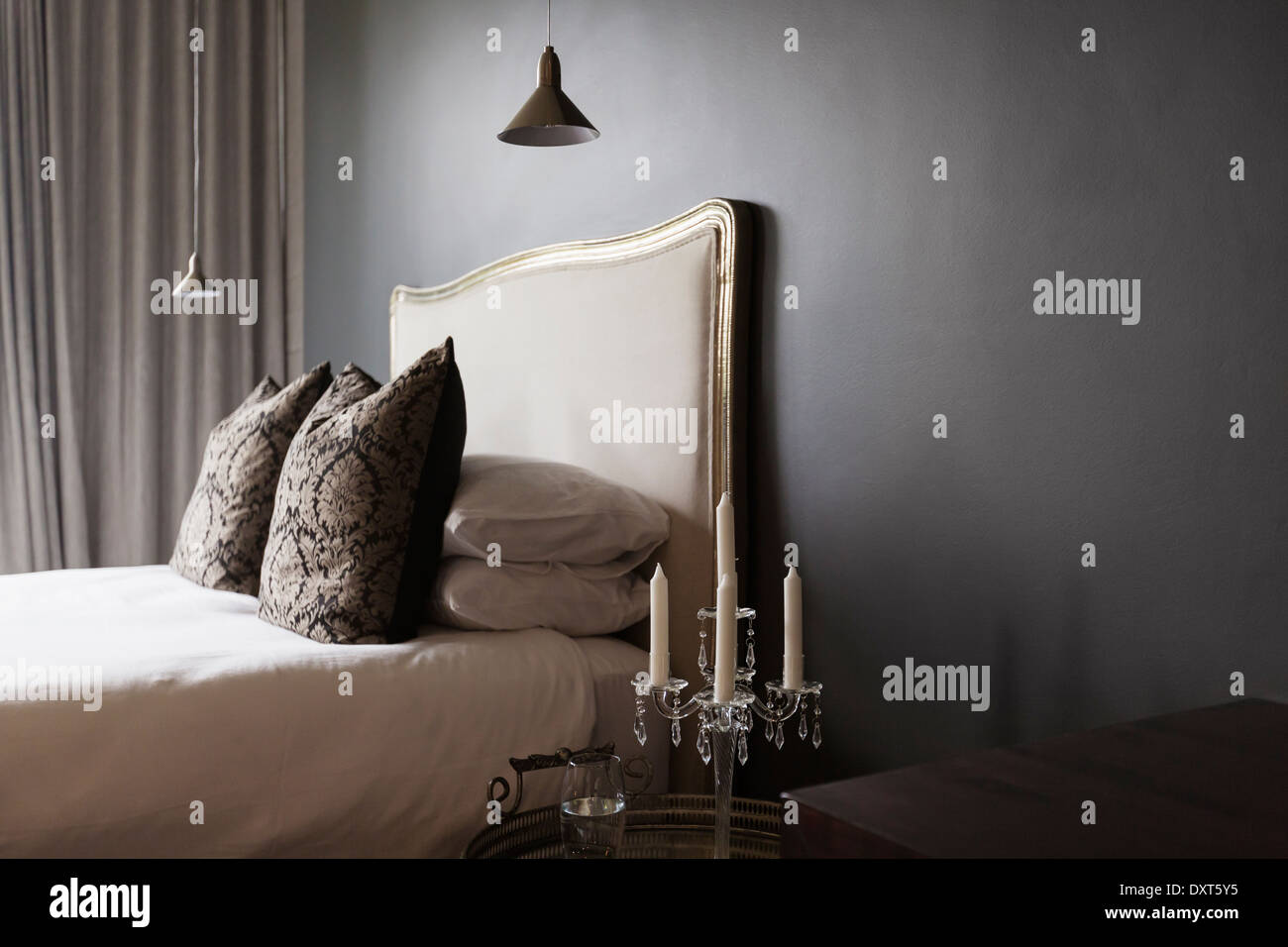 Luxury bedroom Stock Photo