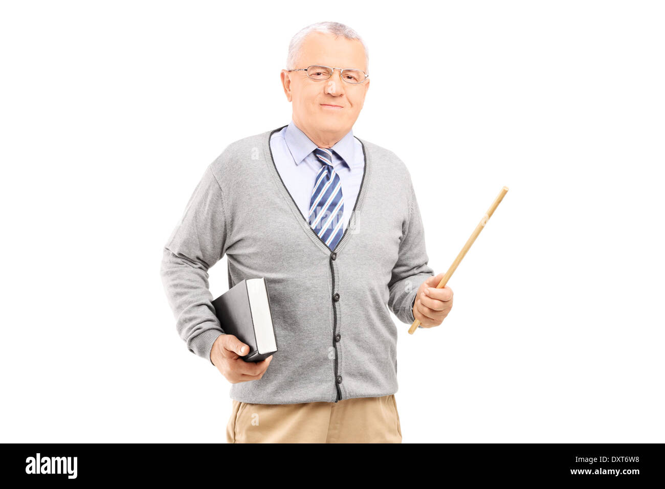 Mature teacher holding glasses hires stock photography and images Alamy
