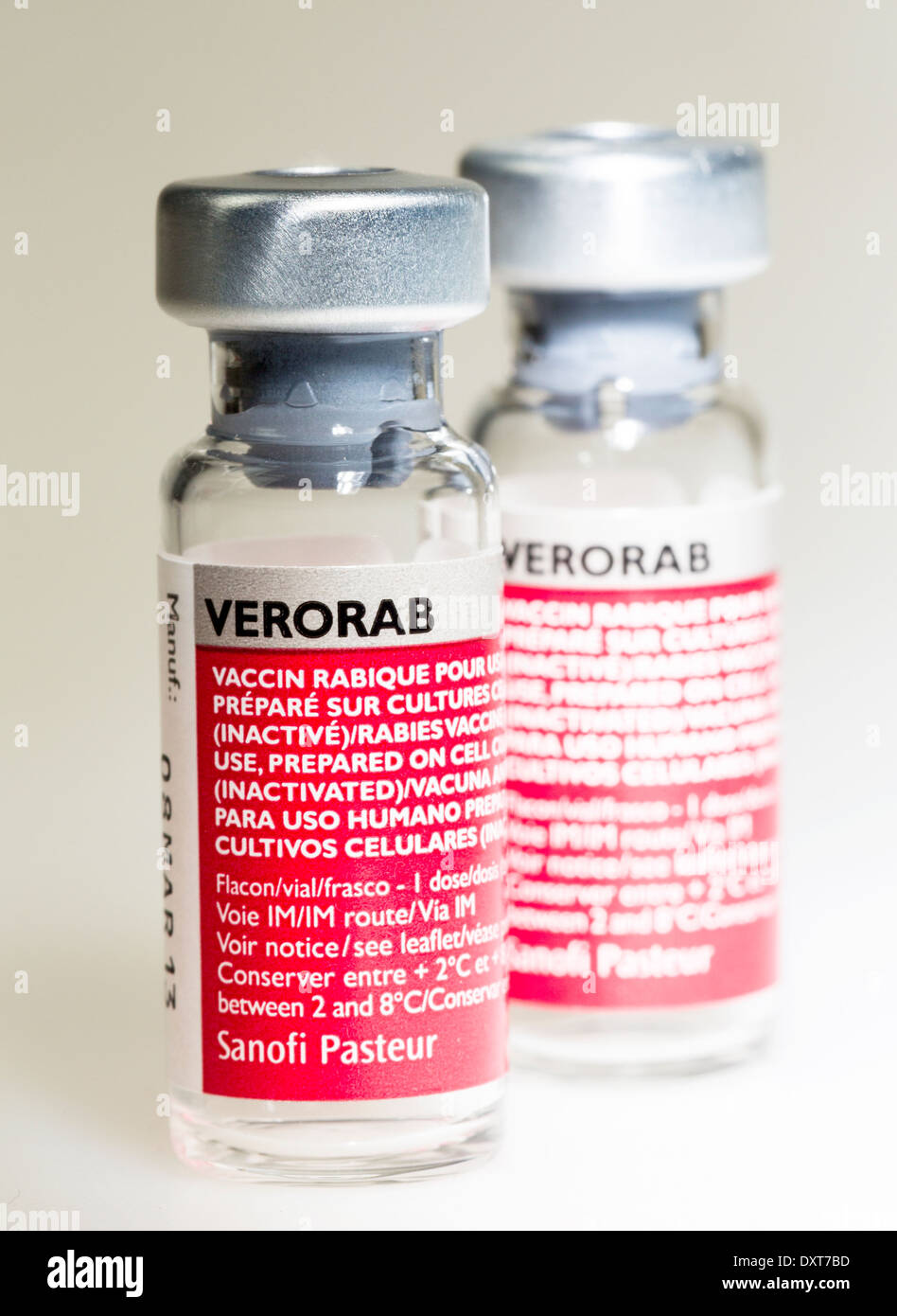 Verorab rabies vaccine Stock Photo