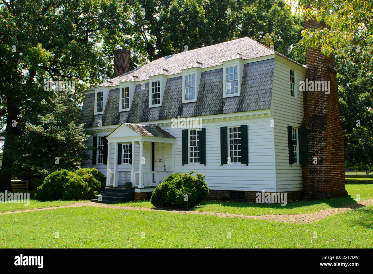 The Moore House, Yorktown National Battlefield, Virginia, USA Stock