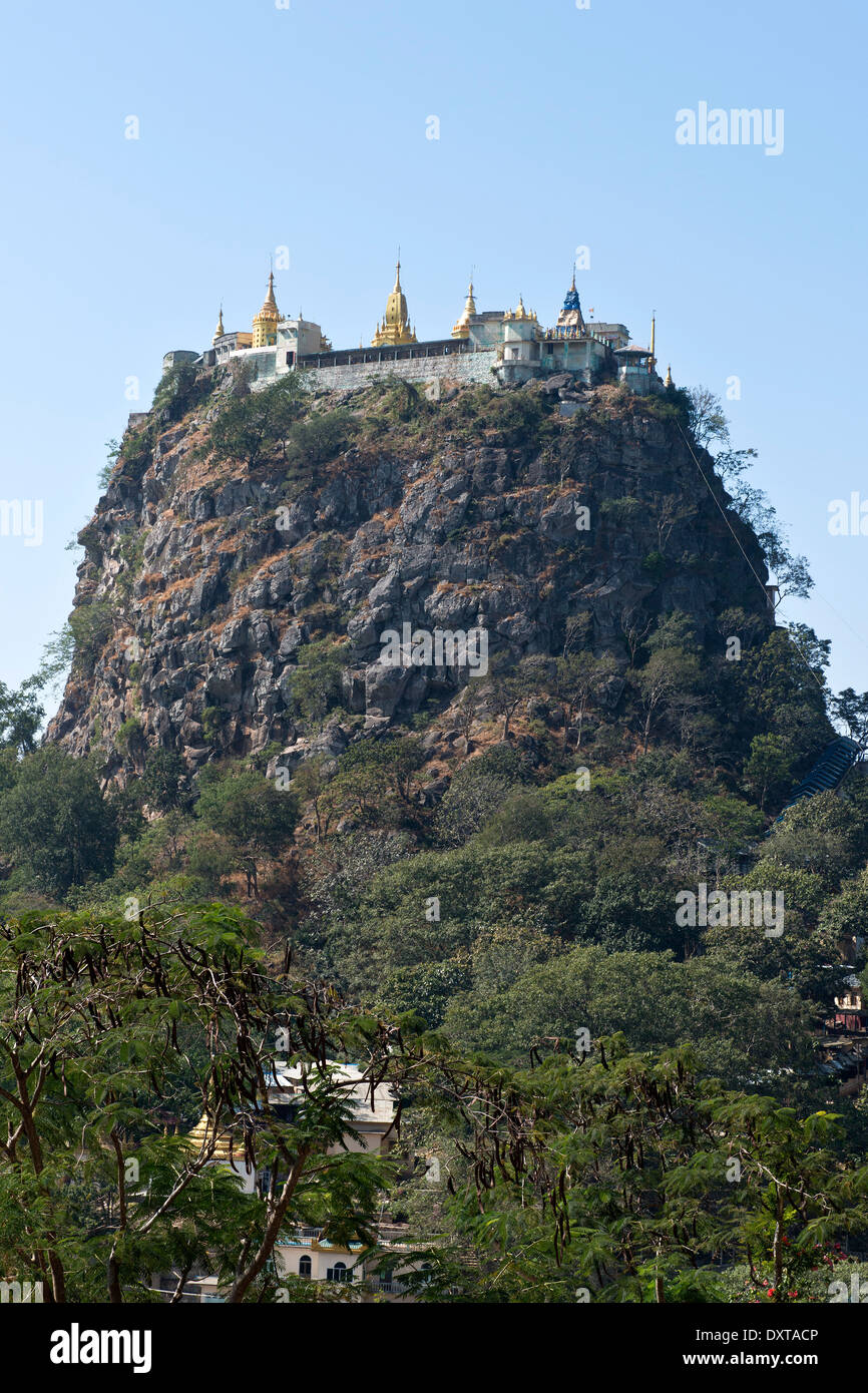 Myanmar, Popa mount, Landscape Stock Photo - Alamy