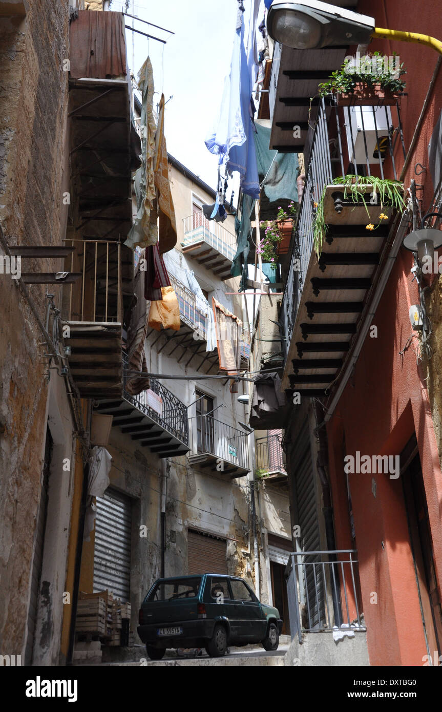Small car in narrow street hi-res stock photography and images - Alamy