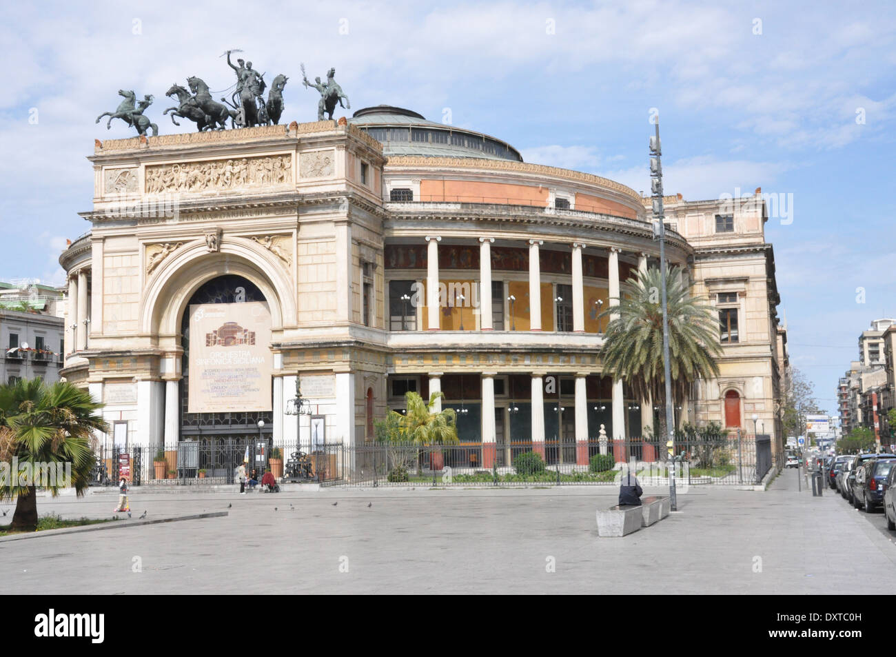 Teatro Politeama Garibaldi, Palermo, Sicily Stock Photo