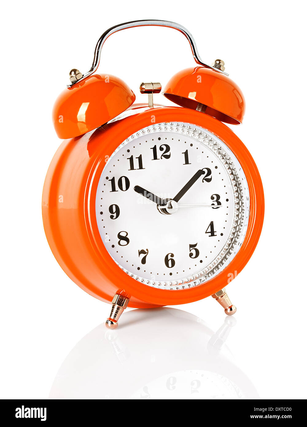 alarm clock isolated on white background Stock Photo - Alamy